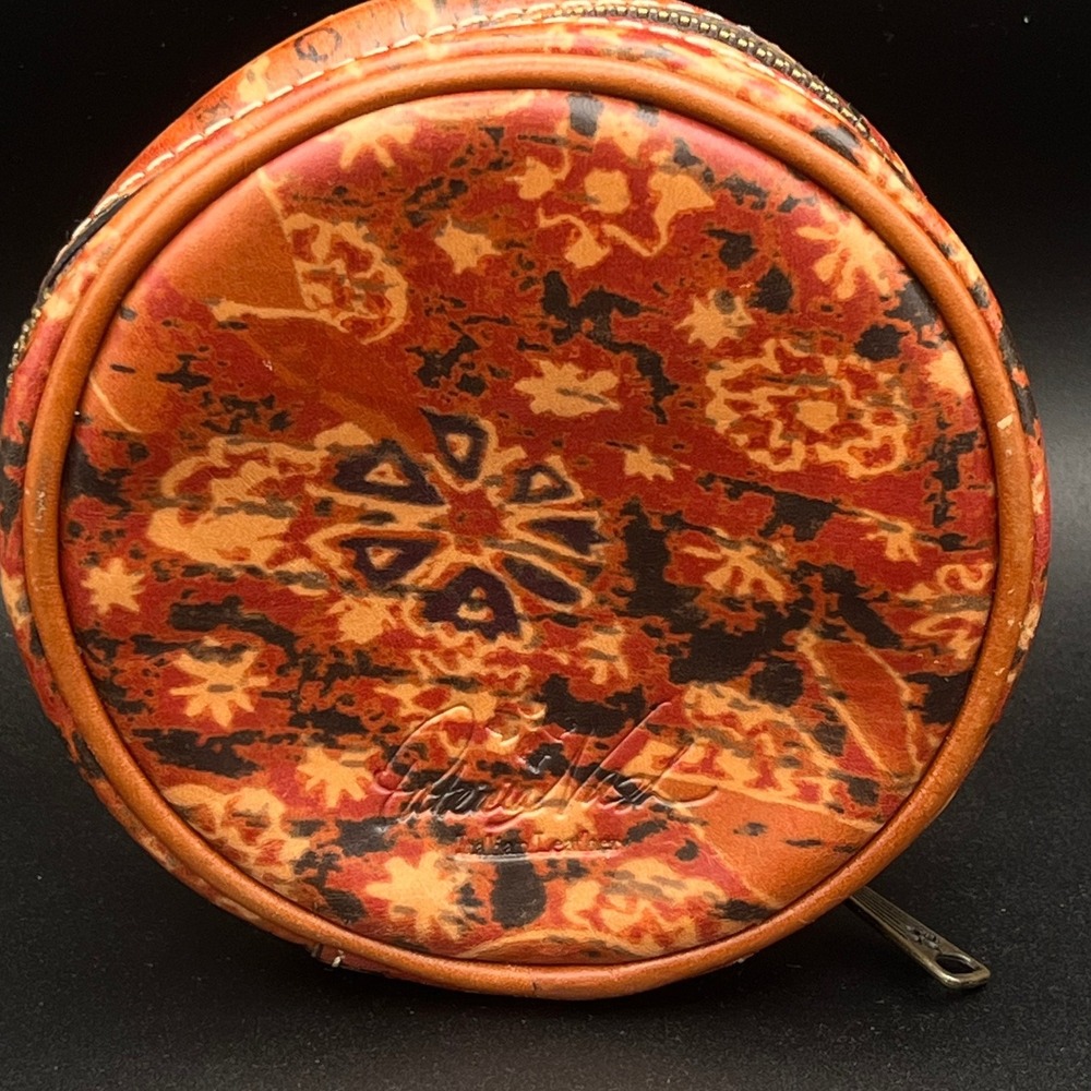 Patricia Nash Round Zip around Coin Purse 4 x 4 Rustic‎ Nature - Picture 5 of 9